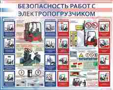 СТЕНДЫ Безопасность работ с электропогрузчиком  - Пожарная безопасность