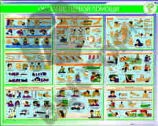 СТЕНДЫ Оказание первой помощи 950х1200х3мм  - Пожарная безопасность