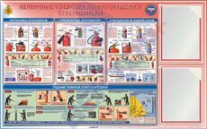 СТЕНДЫ Первичные средства пожаротушения (Огнетушители) 750х1200х3мм 2КВ - Пожарная безопасность